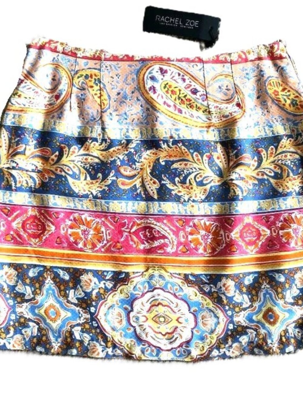 Rachel Zoe Paisley Print Mini Skirt Size 2 NWT